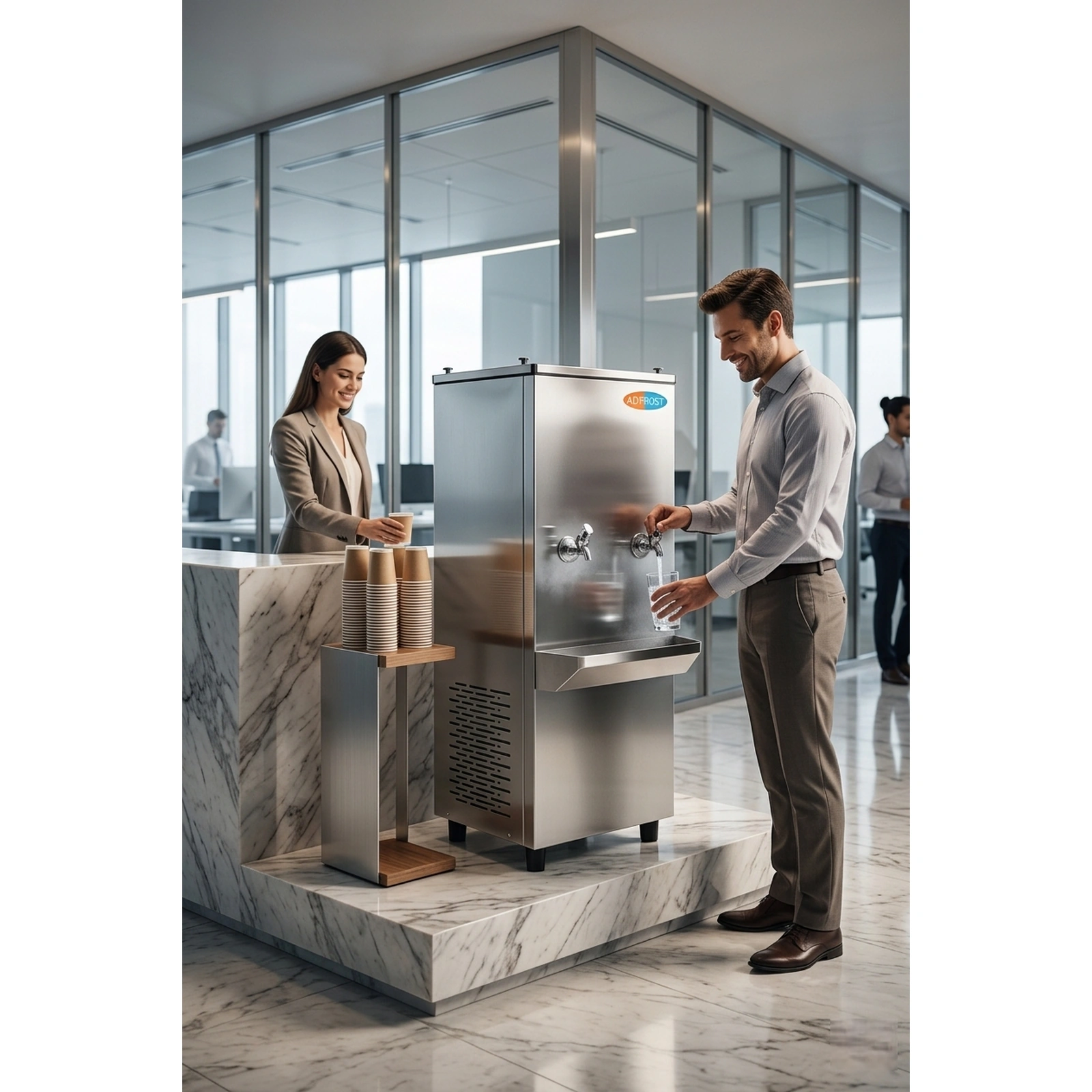 304 Stainless steel water Cooler-installed corporate office