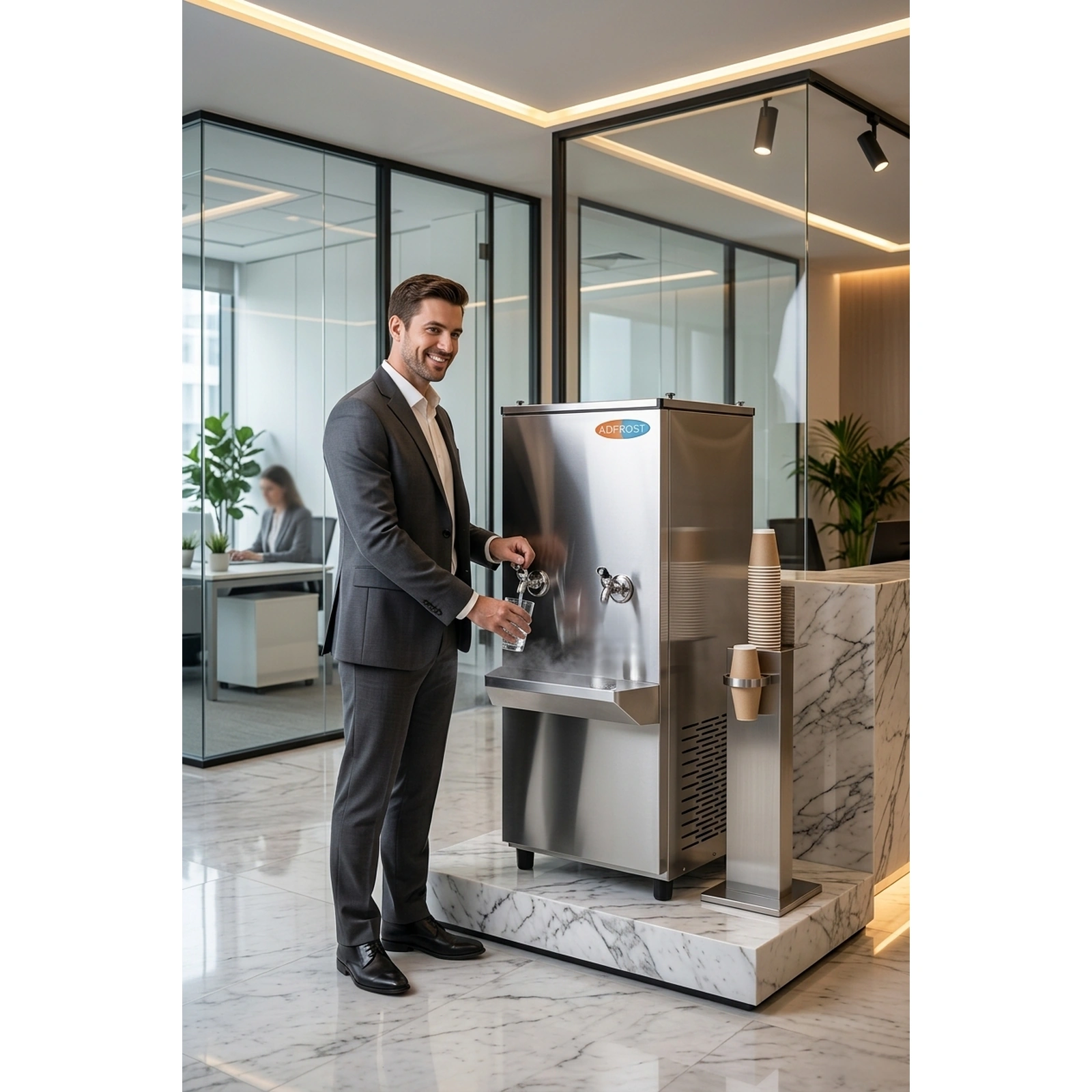 ADFROST 170 Litre Stainless Steel Water Cooler – 150 LPH